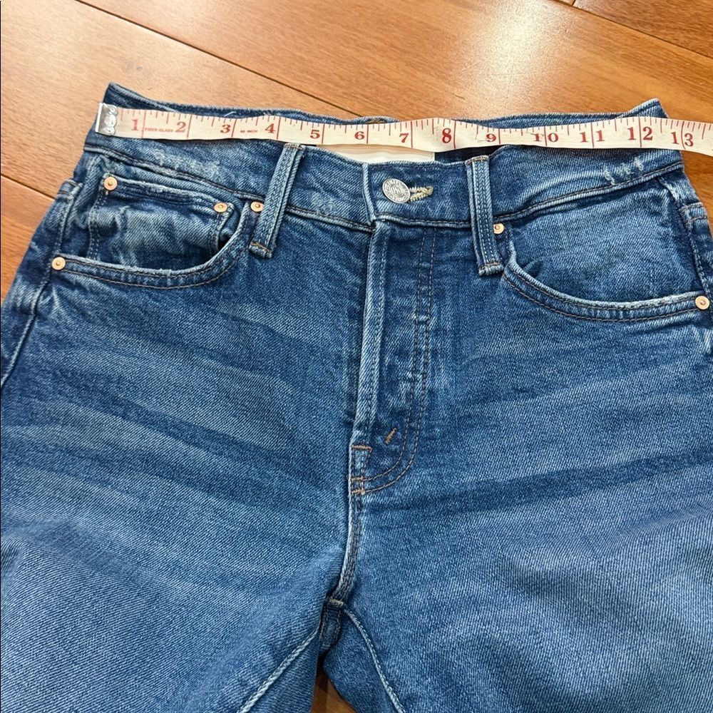 NWT MOTHER Women's The Hiker Skimp Mid Rise Jeans Size 23 - Picture 10 of 14